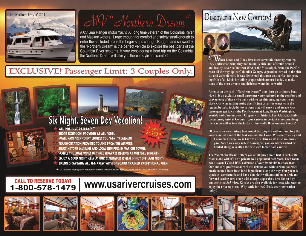 Columbia River USA cruise 2015