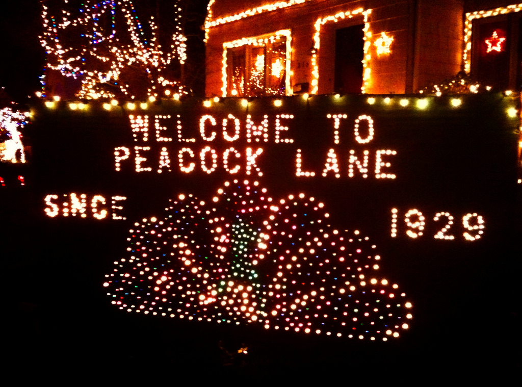 peacock lane holiday lights portland oregon