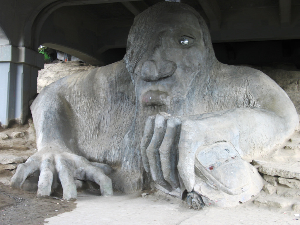 northwest roadside attraction: fremont troll