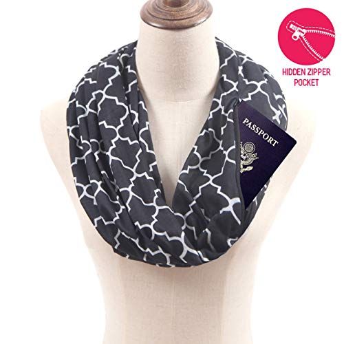 infinity scarf with pocket safety