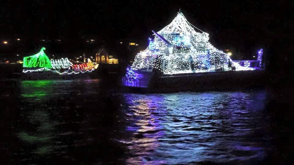 Festival of Lighted Boat Christmas on the Columbia River in Kalama WA