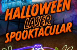 Eugene Halloween laser light show spooktacular