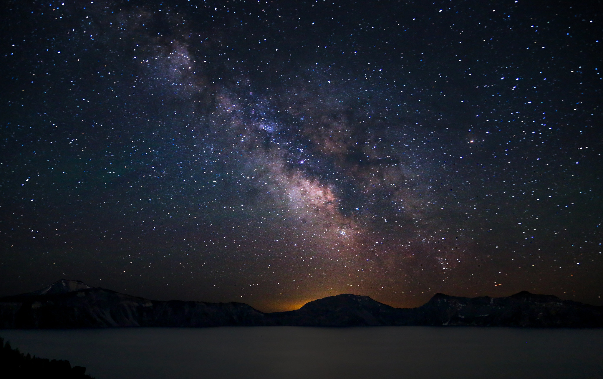sky viewing in Oregon at Crater Lake by Joe Parks on  Flickr