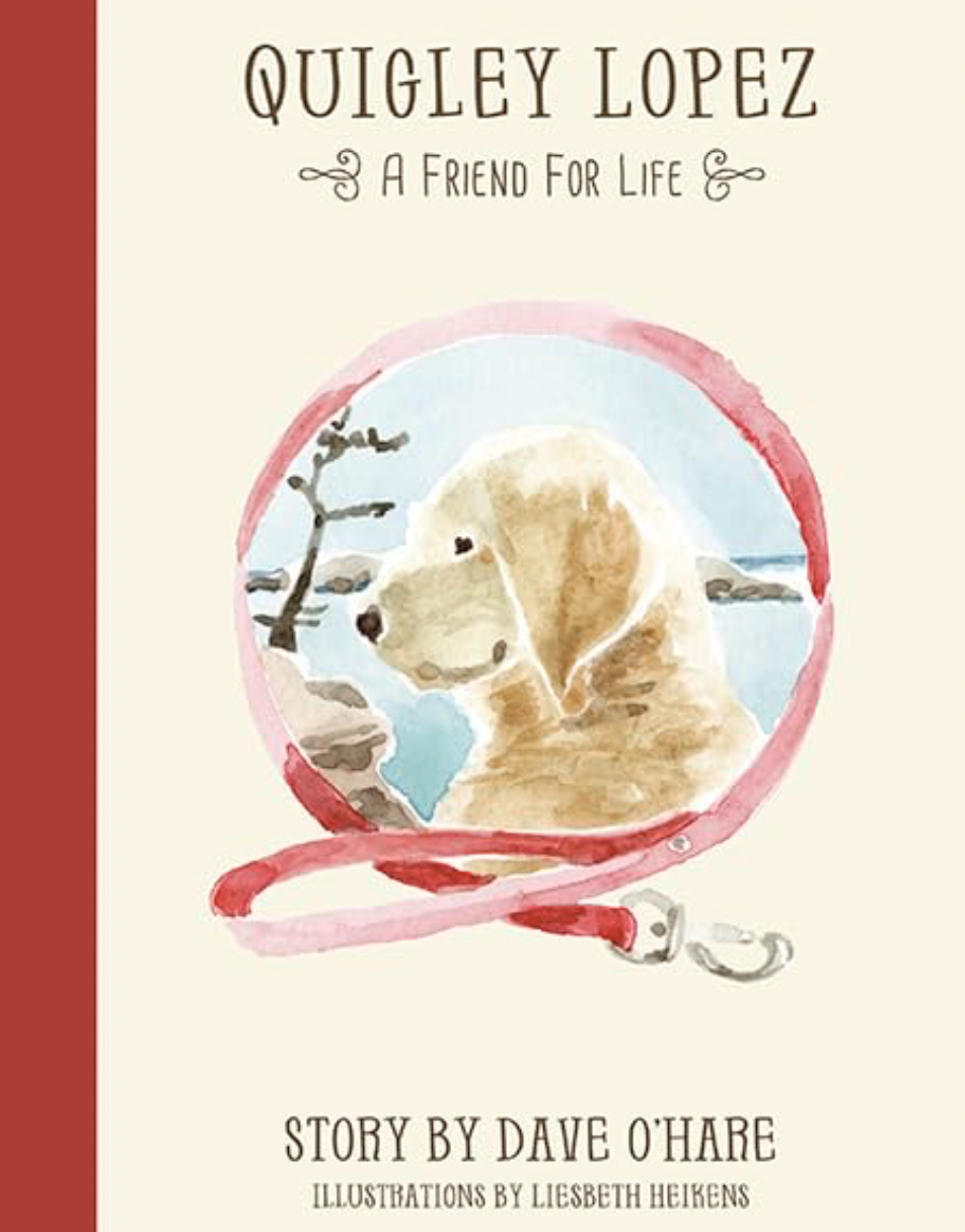 Quigley Lopez children book cover with image of a dog 