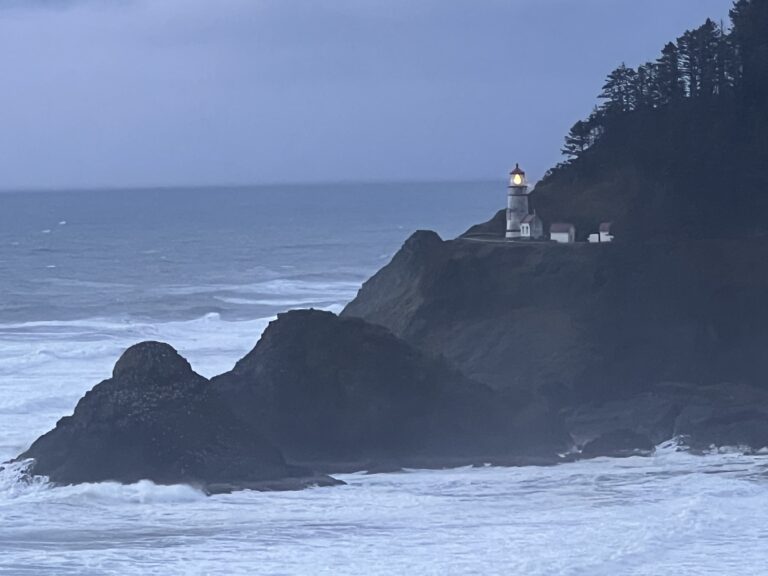 Heceta Head Lighthouse on the Oregon Coast 